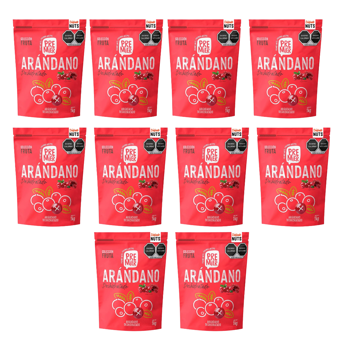Arandano Natural Deshidratado Premier 10 Kilos
