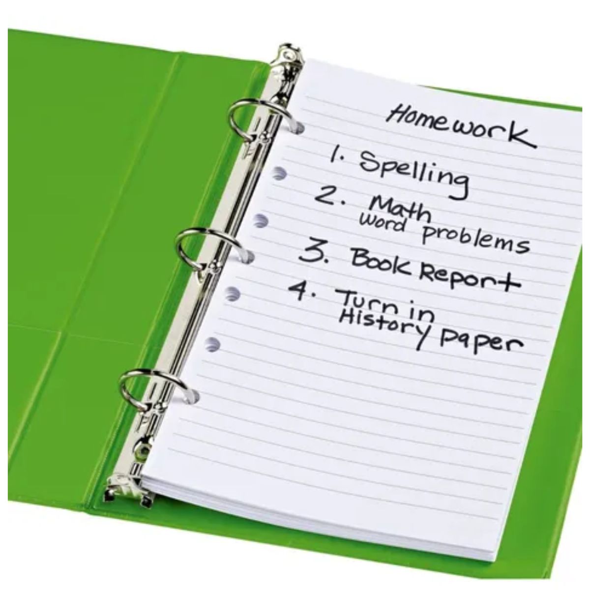 100 Hojas Rayadas Carpeta Avery Tamaño Esquela 14 X 21.5 Cm