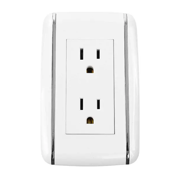 Placa Vicenza contacto doble Saneles 4455