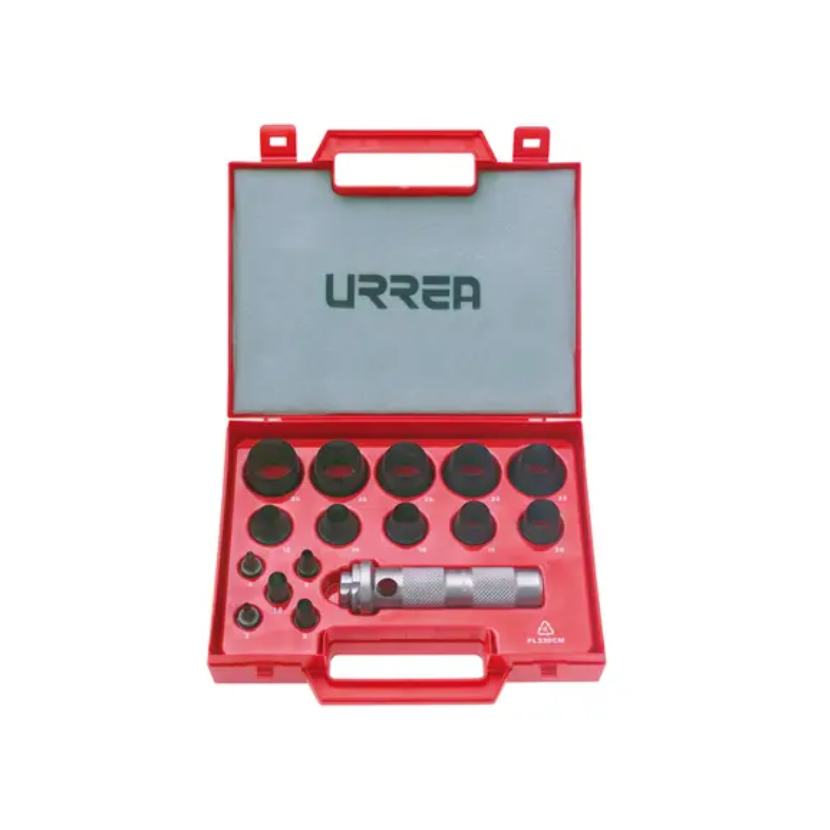 Juego Sacabocados Urrea 3 -30mm 16 Pzs