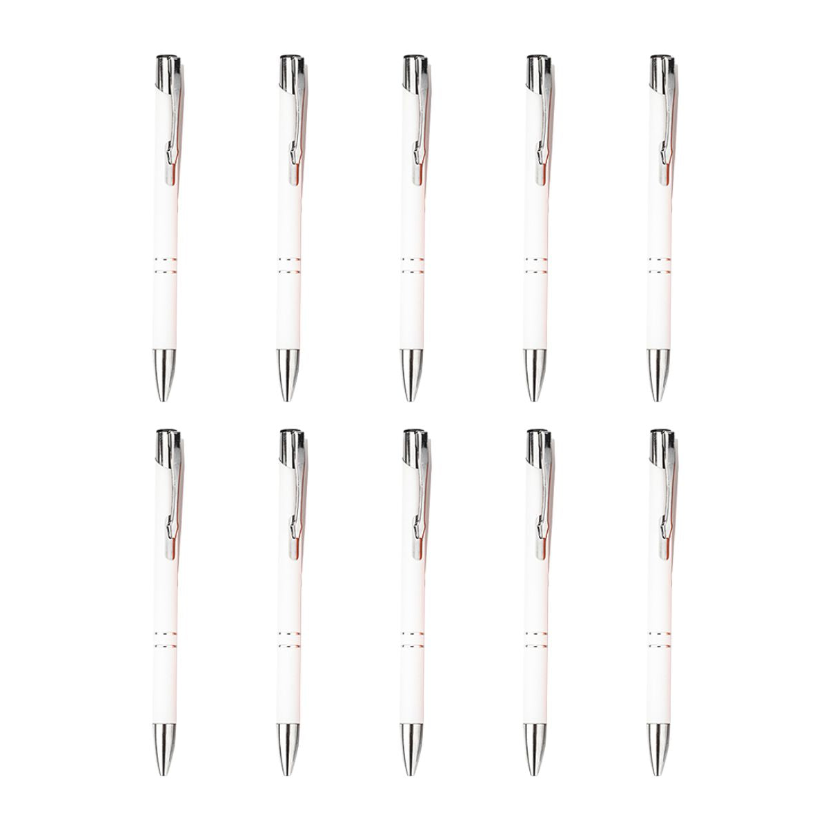 Pack 10 Boligrafo Metalico For Promotional Pluma Colores