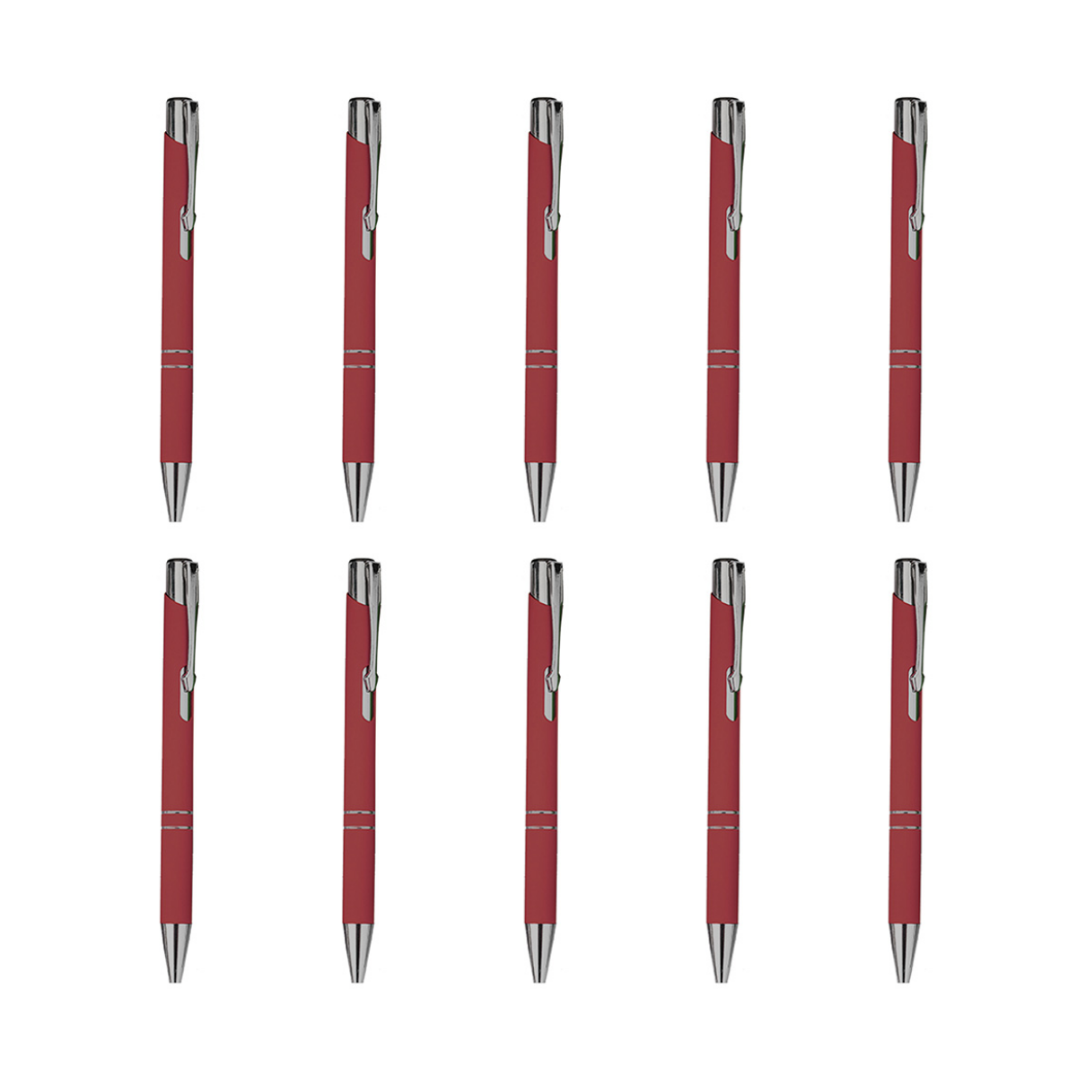 Pack 10 Boligrafo Metalico For Promotional Pluma Colores