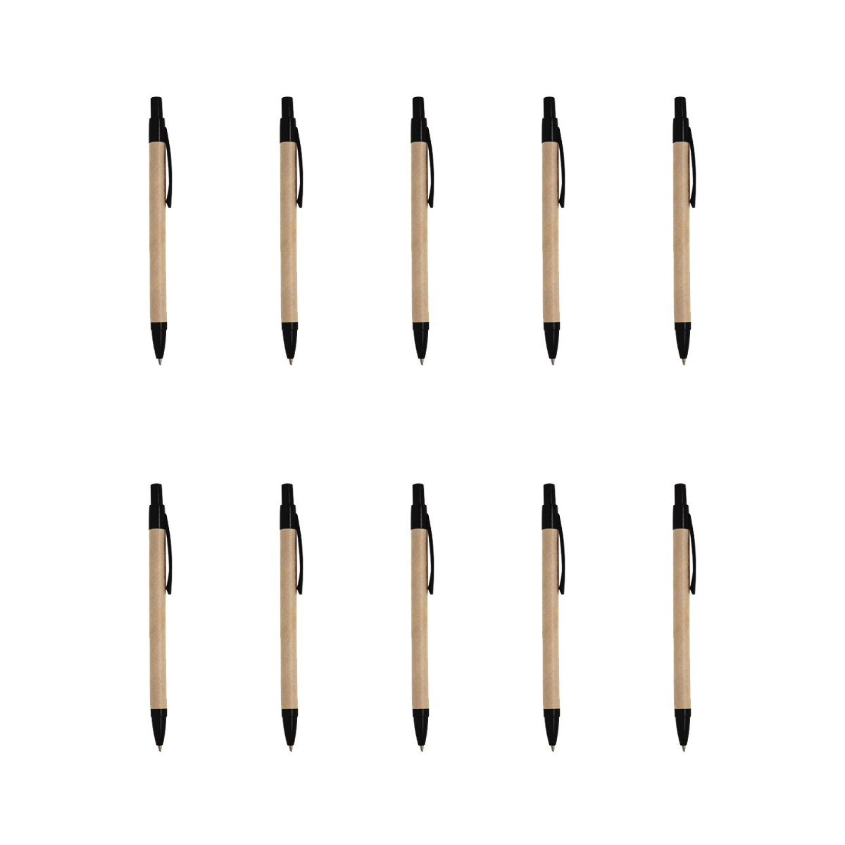 Pack 10 Boligrafo Ecologico For Promotional Pluma Colores