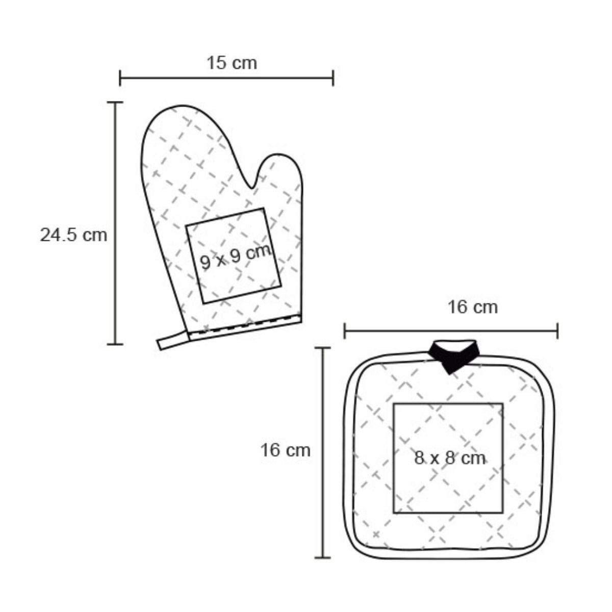 Set Guante Sujetador For Promotional Blanco Caliente Cocina