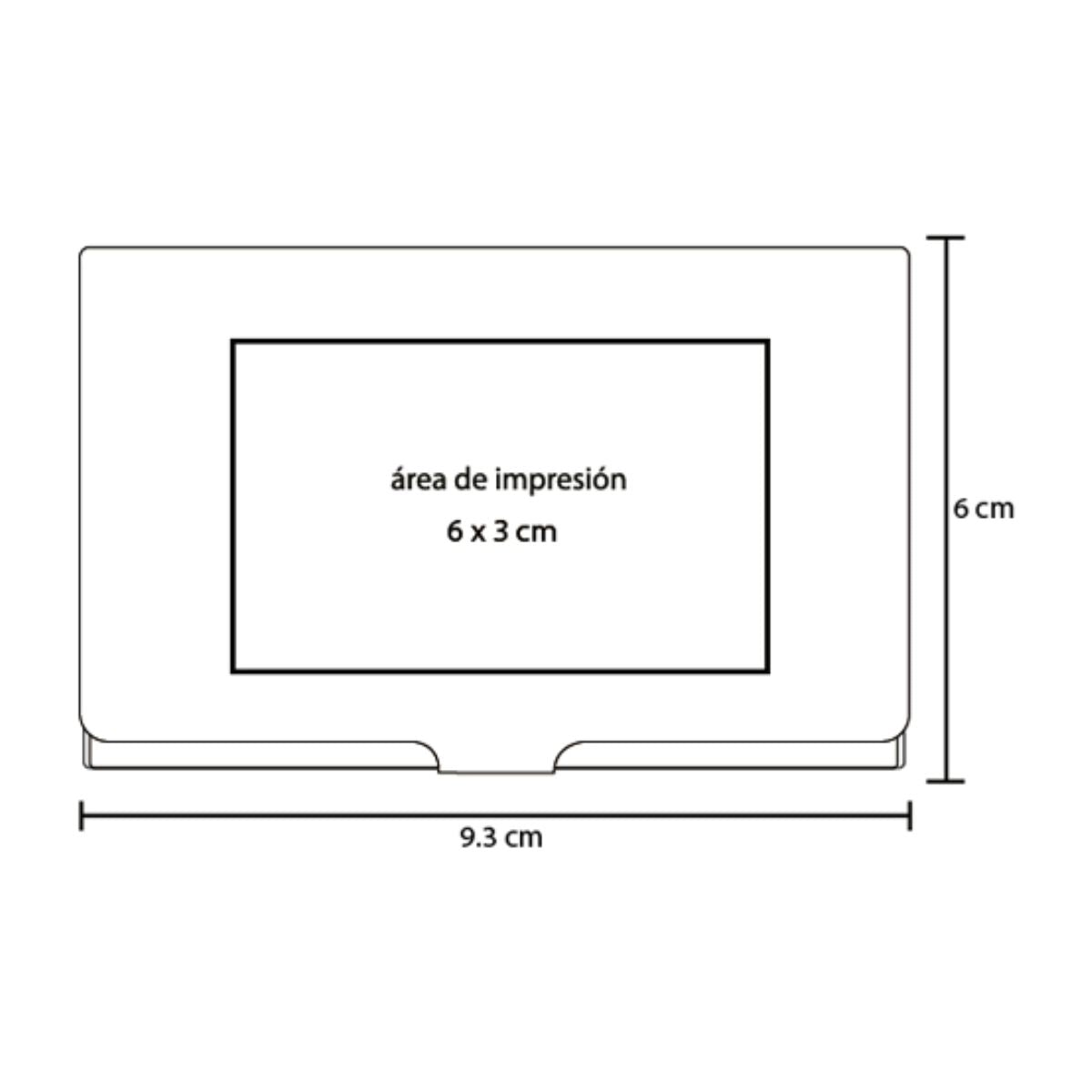 Tarjetero Metalico For Promotional Aluminio Gris Tarjeta