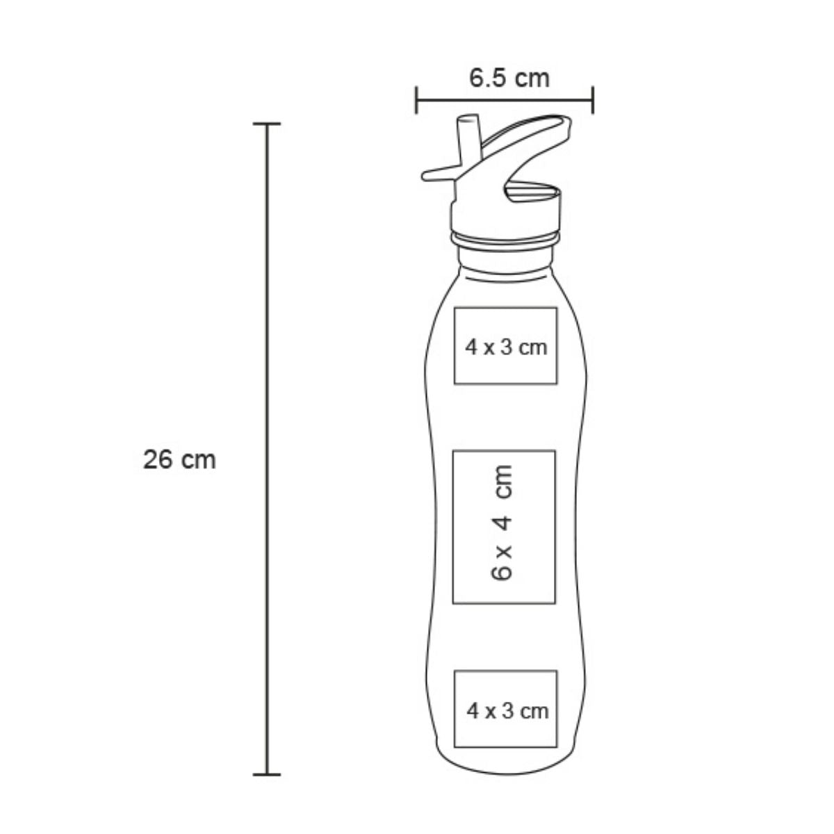Cilindro Acero Inox For Promotional 750ml Colores Popote