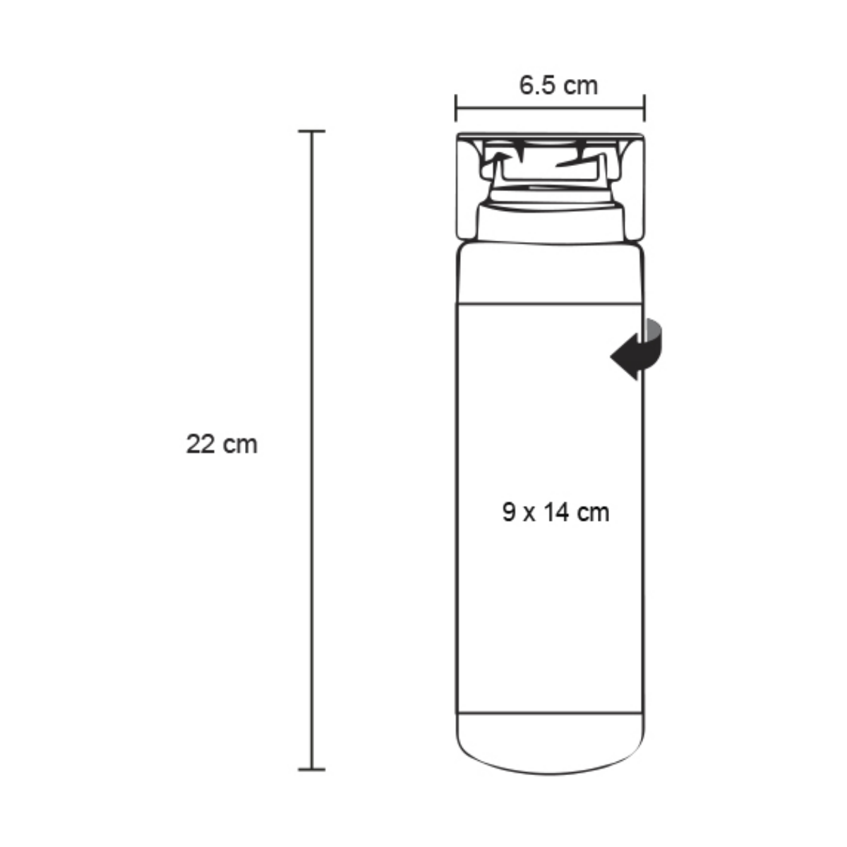 10pz Cilindro Plastico For Promotional Botella 660ml Colores