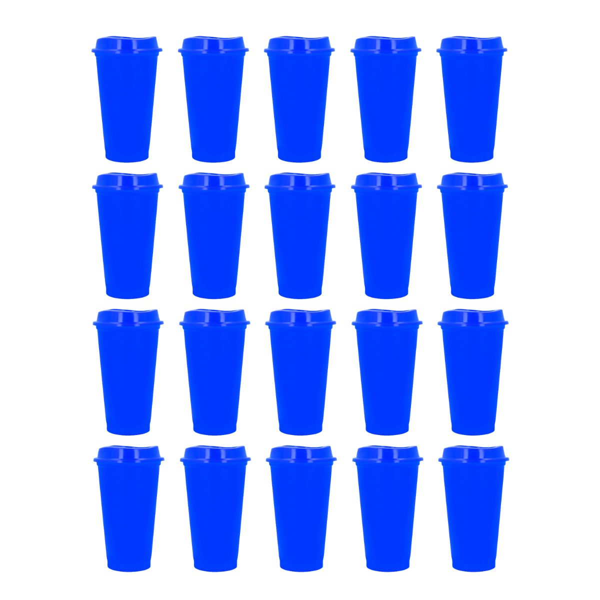 Pack 20 Vaso Plastico For Promotional Cafetero 475ml Colores