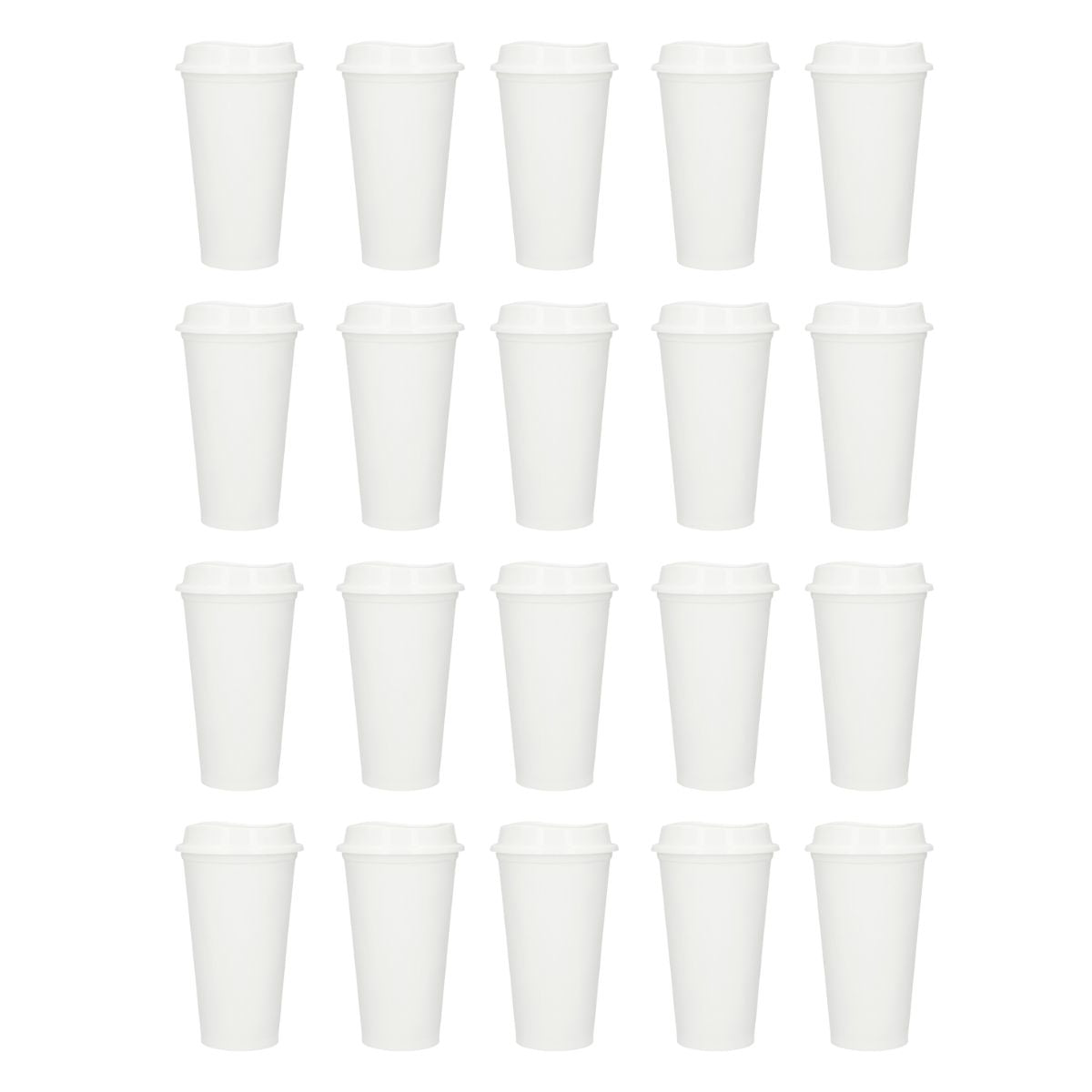 Pack 20 Vaso Plastico For Promotional Cafetero 475ml Colores