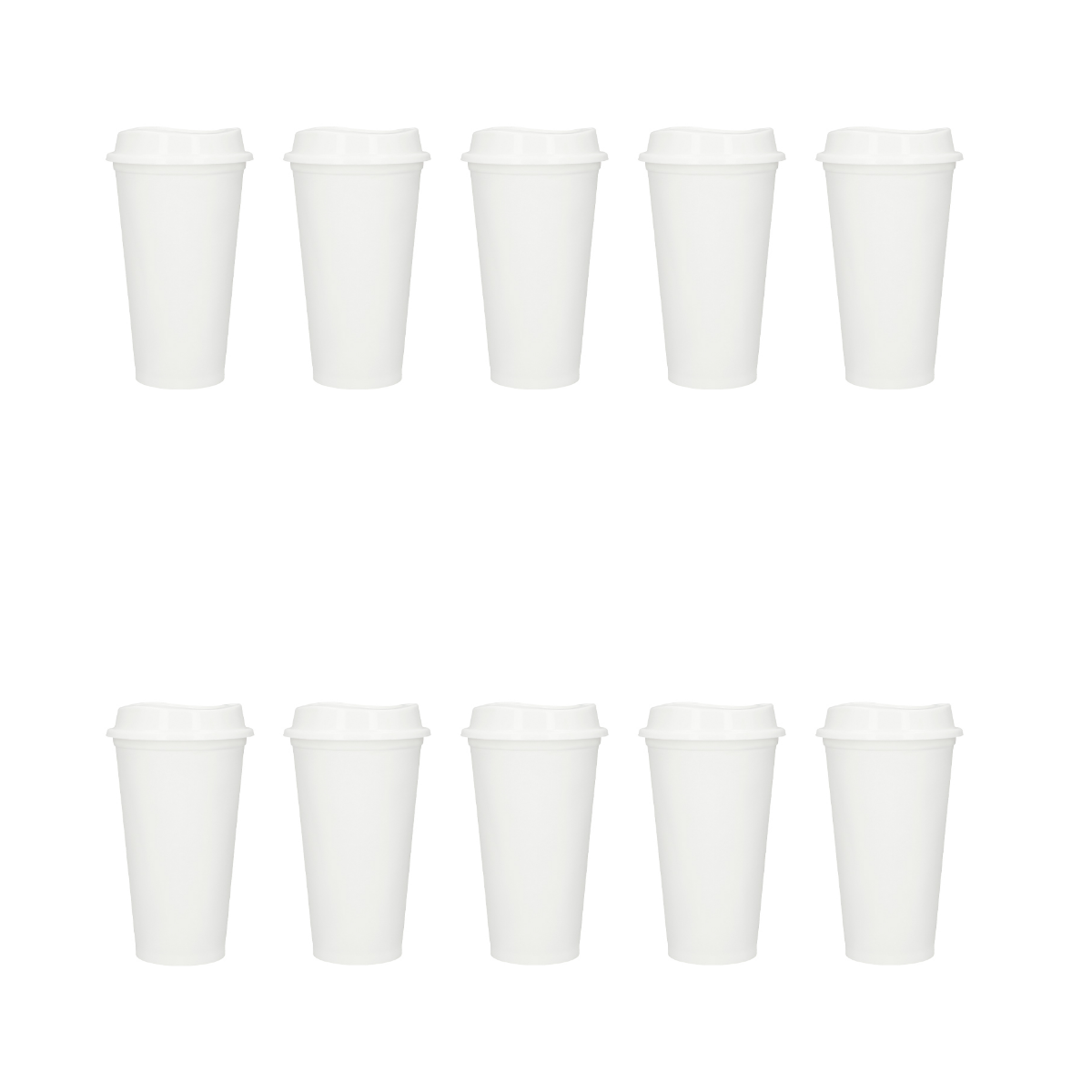Pack 10 Vaso Plastico For Promotional Cafetero 475ml Colores