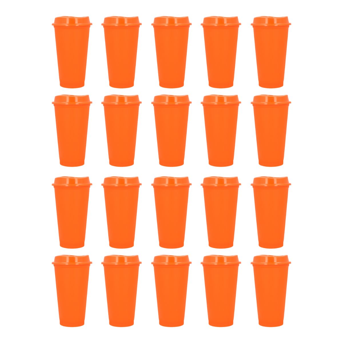 Pack 20 Vaso Plastico For Promotional Cafetero 475ml Colores