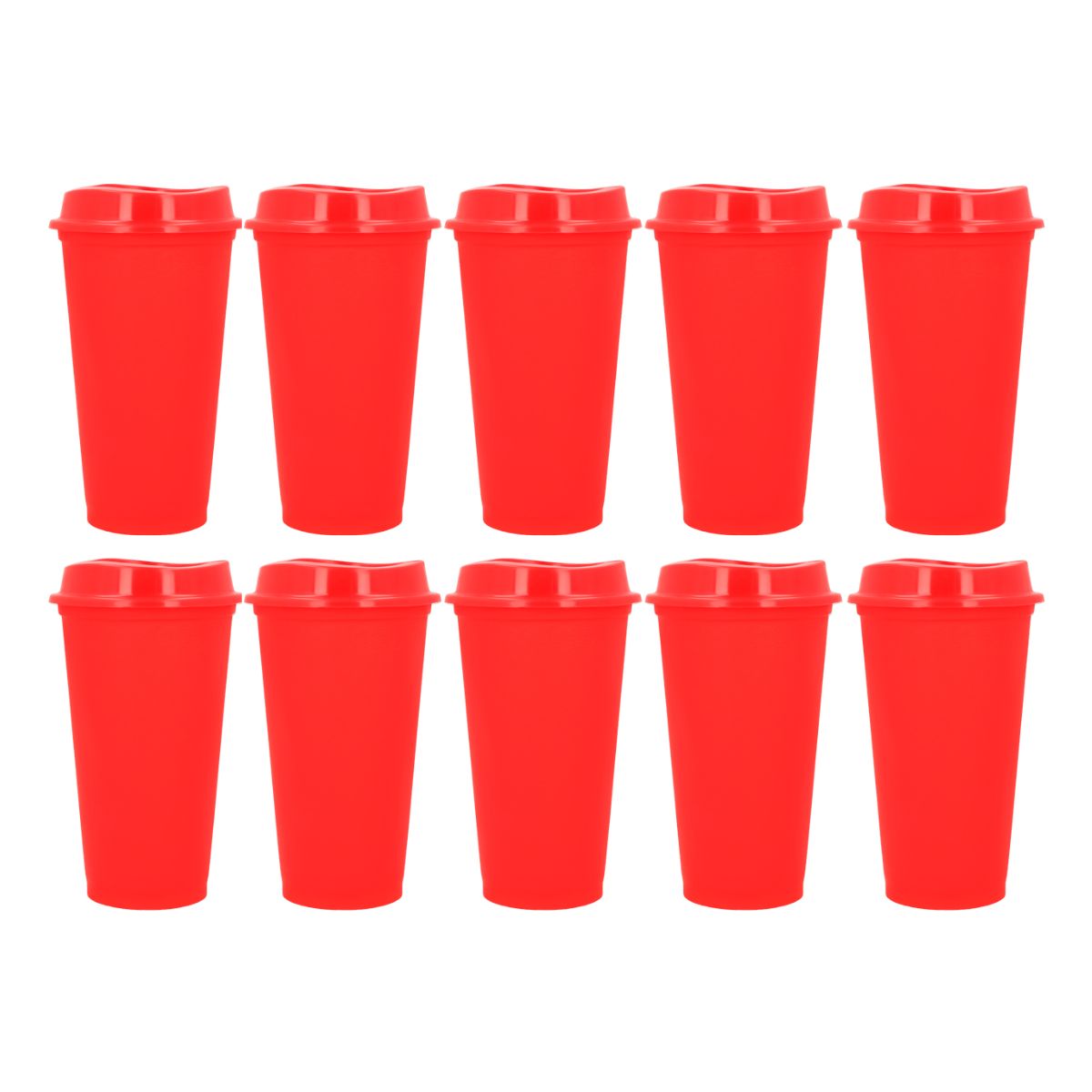 Pack 10 Vaso Plastico For Promotional Cafetero 475ml Colores