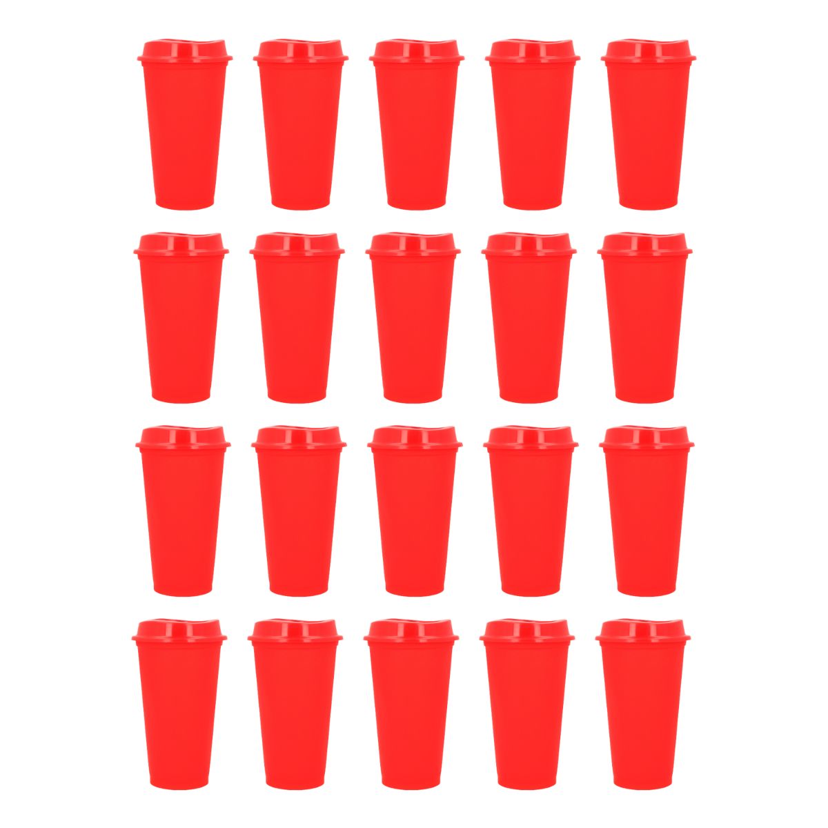 Pack 20 Vaso Plastico For Promotional Cafetero 475ml Colores