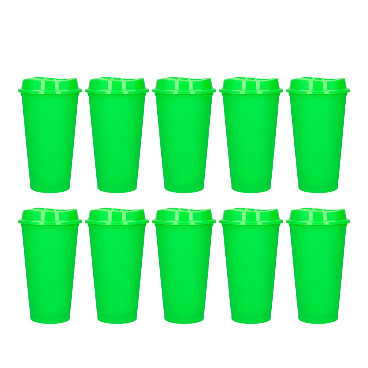 Pack 10 Vaso Plastico For Promotional Cafetero 475ml Colores