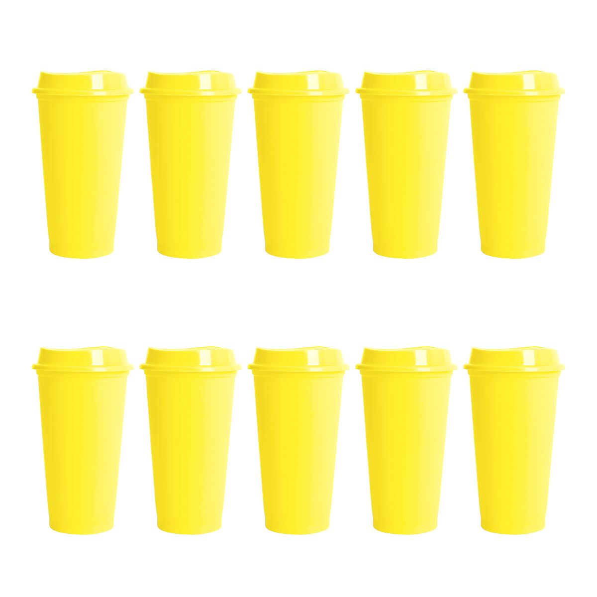 Pack 10 Vaso Plastico For Promotional Cafetero 475ml Colores