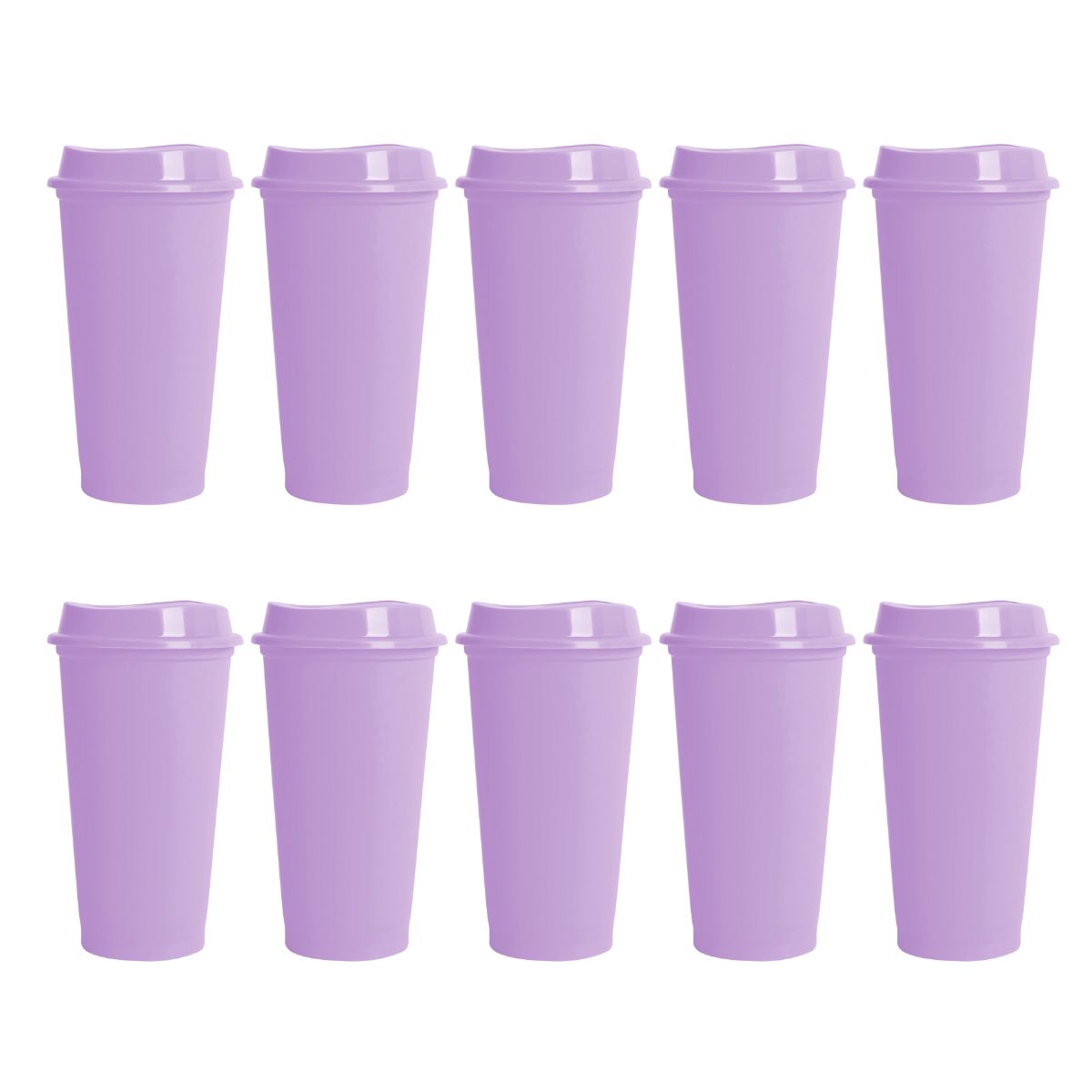 Pack 10 Vaso Plastico For Promotional Cafetero 475ml Colores