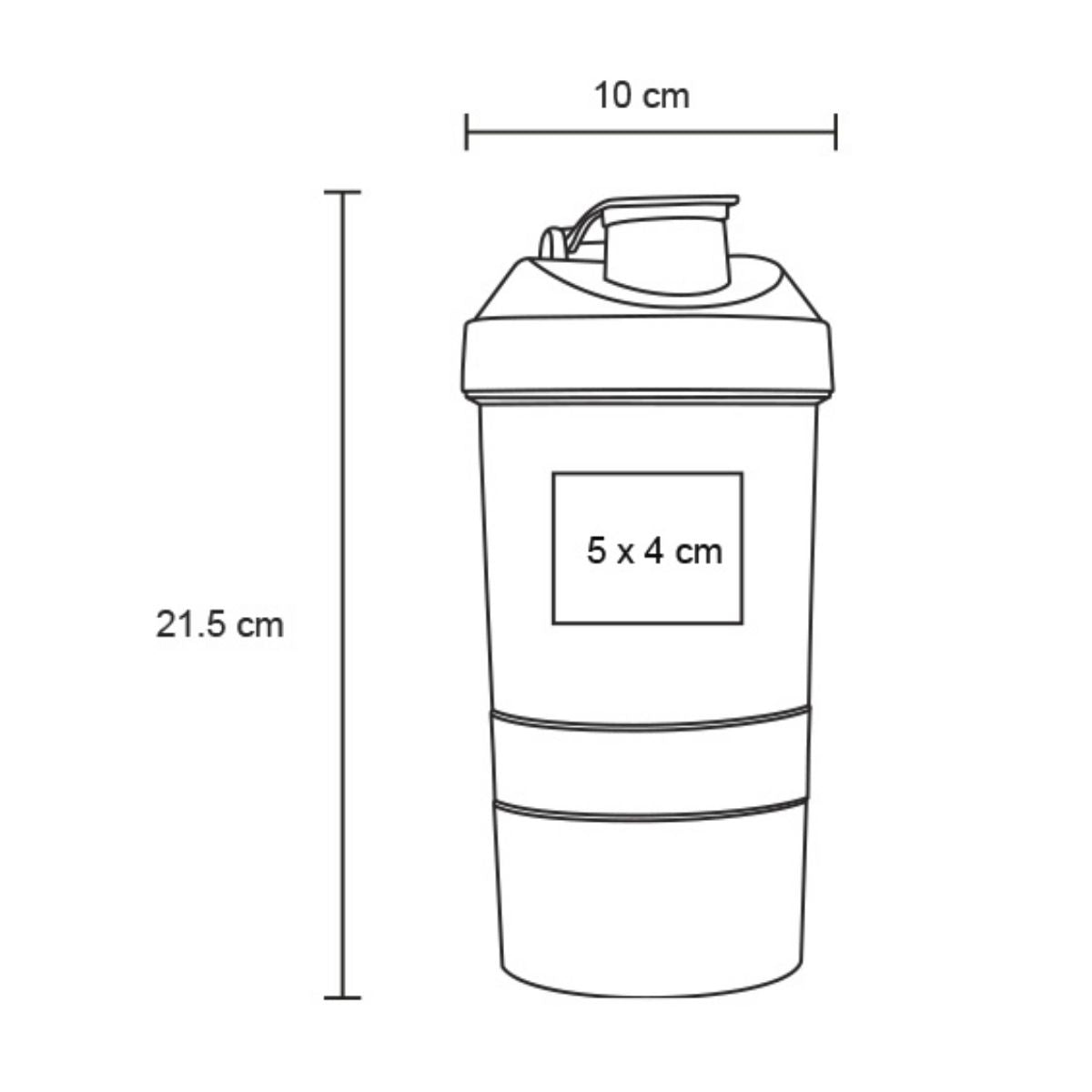 Cilindro Shaker For Promotional Colores 450ml Plastico Gym