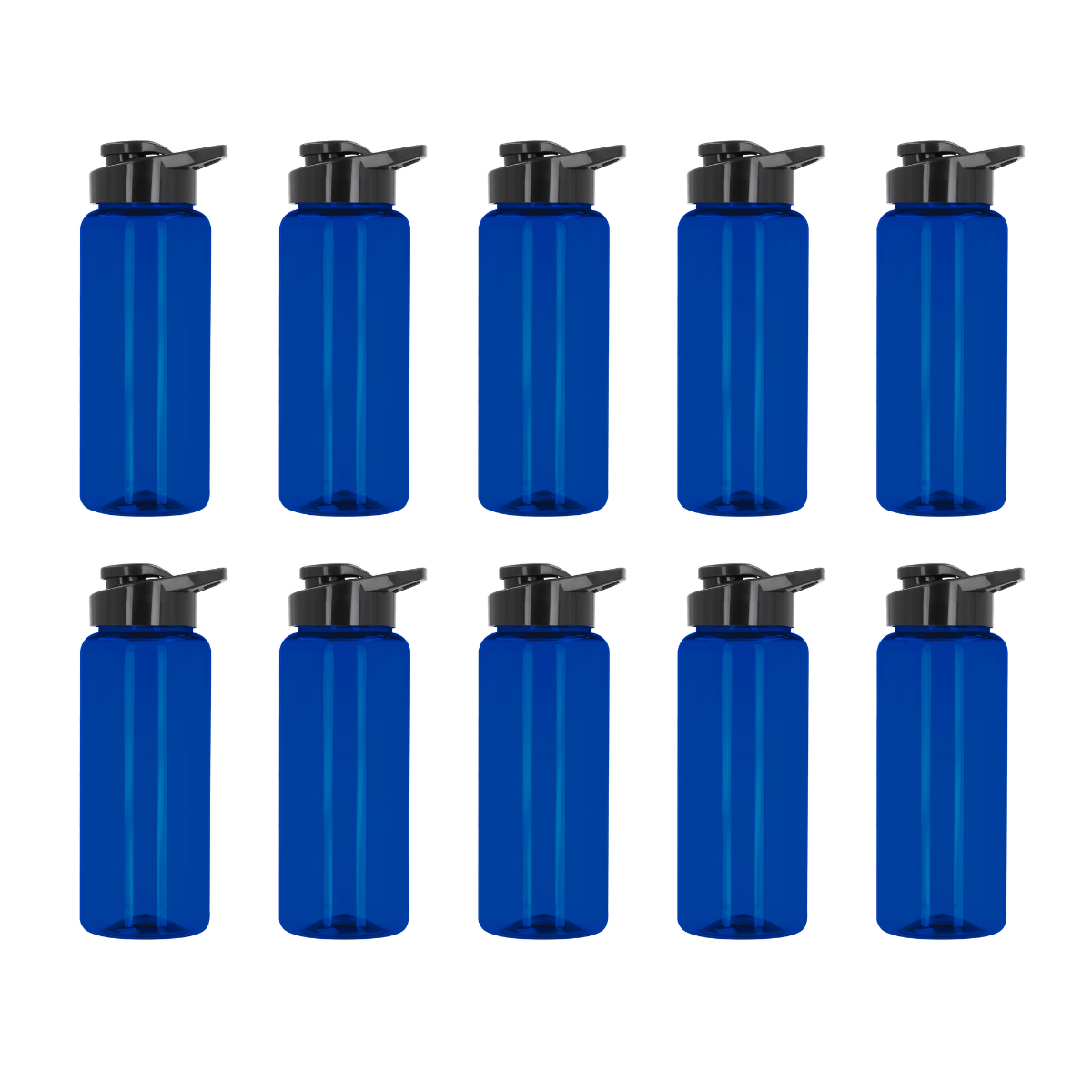 Pack 10 Botella Plastico For Promotional 1000ml Colores