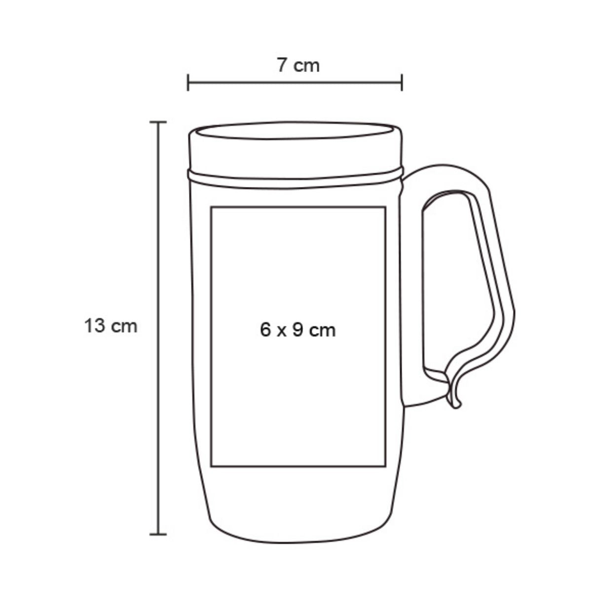 Taza Térmica For Promotional 250ml Acero Inoxidable Color Negro