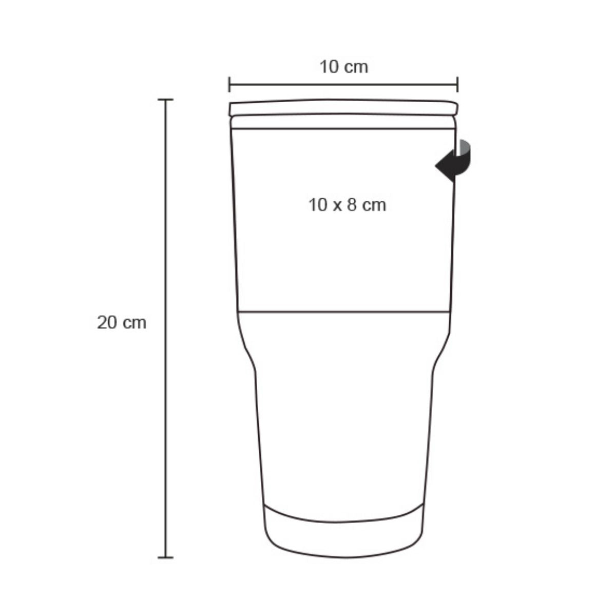 Termo Doble Pared For Promotional 870ml Colores Acero Inoxidable