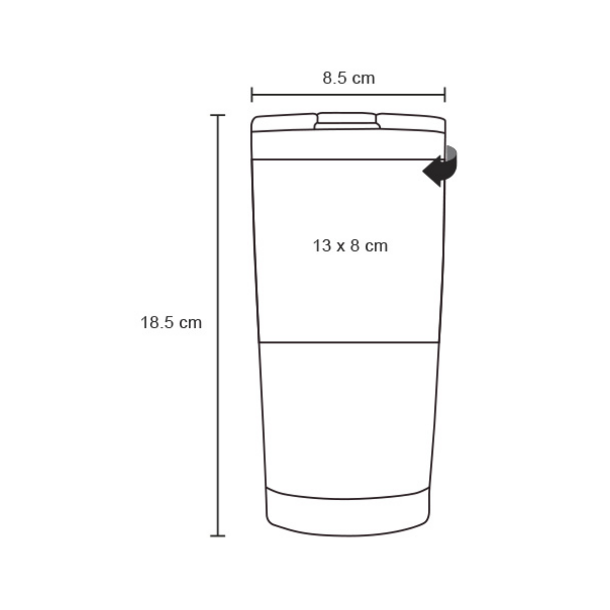 Termo Insulado For Promotional 500ml Doble Pared Colores