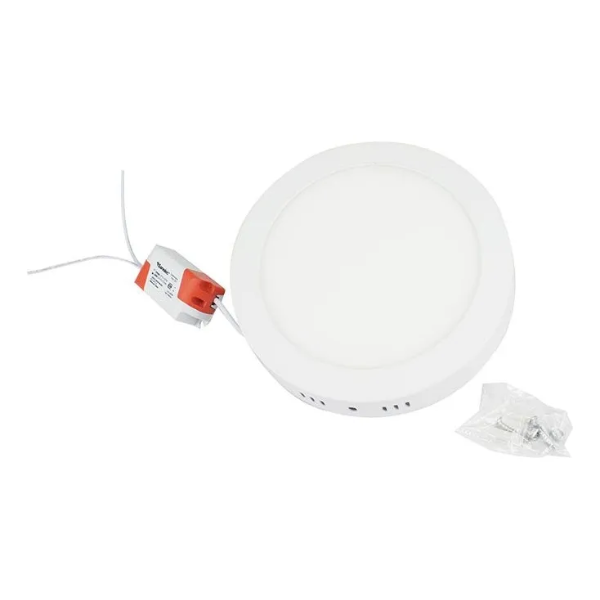 Lámpara circular 1290 sobreponer 12W luz fría Sanelec