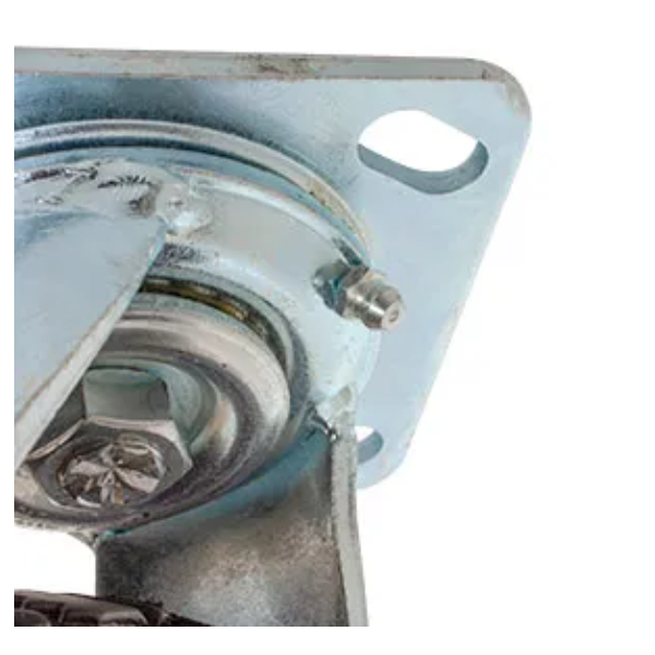 Rodaja De Hule Sólido Giratoria Con Placa 10" Dogotuls