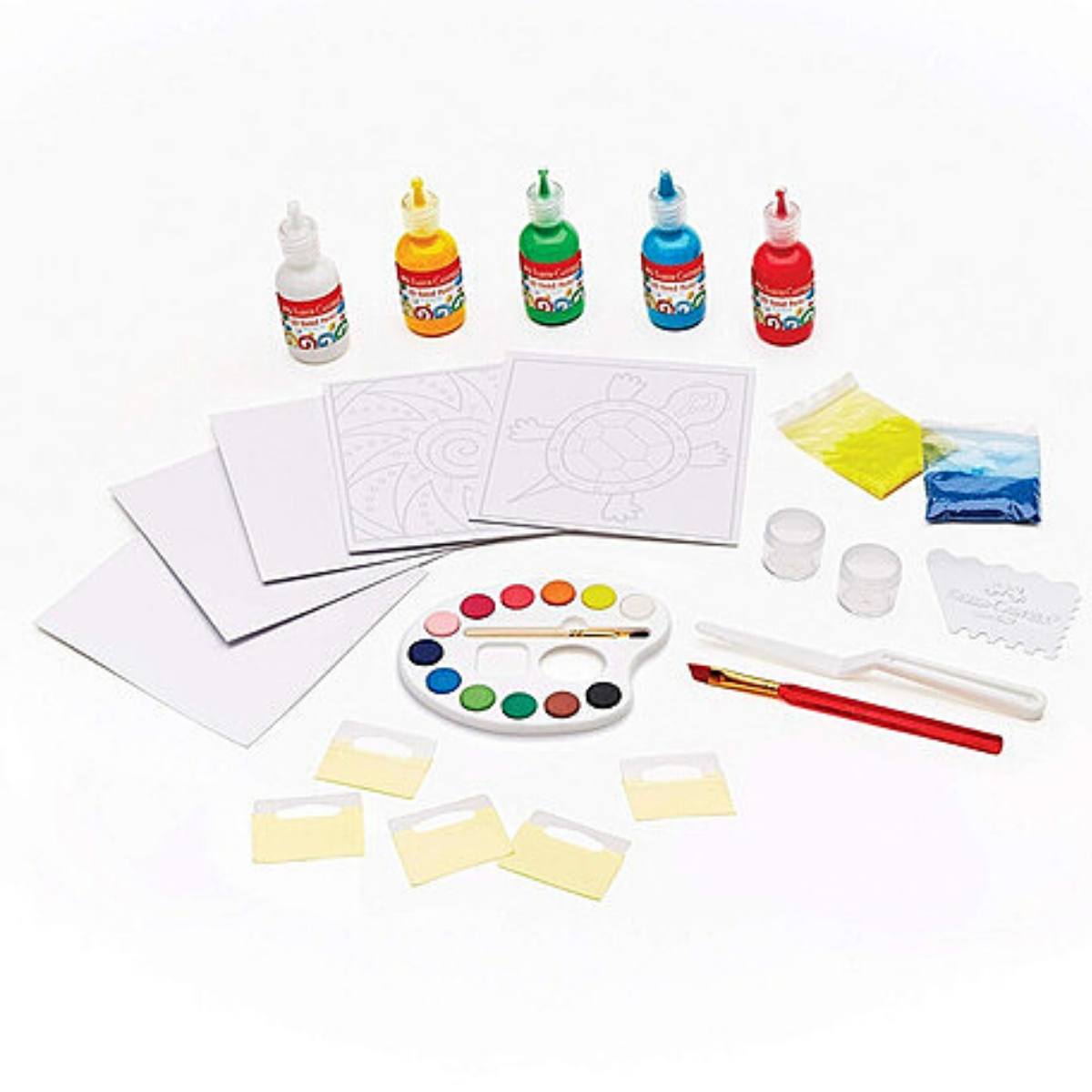Kit Pintura Arena 3D Faber Castell Texturizada Arte Niños - MarchanteMX