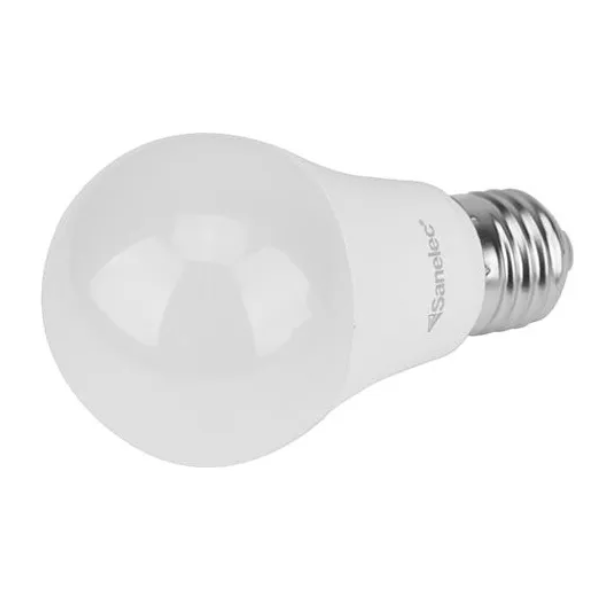 Foco Bombilla Led Sanelec 9w Luz Blanca Fría 6500k
