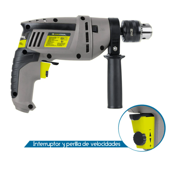 Rotomartillo Aksi 600W 1/2″ Gris – Taladro y Atornillador