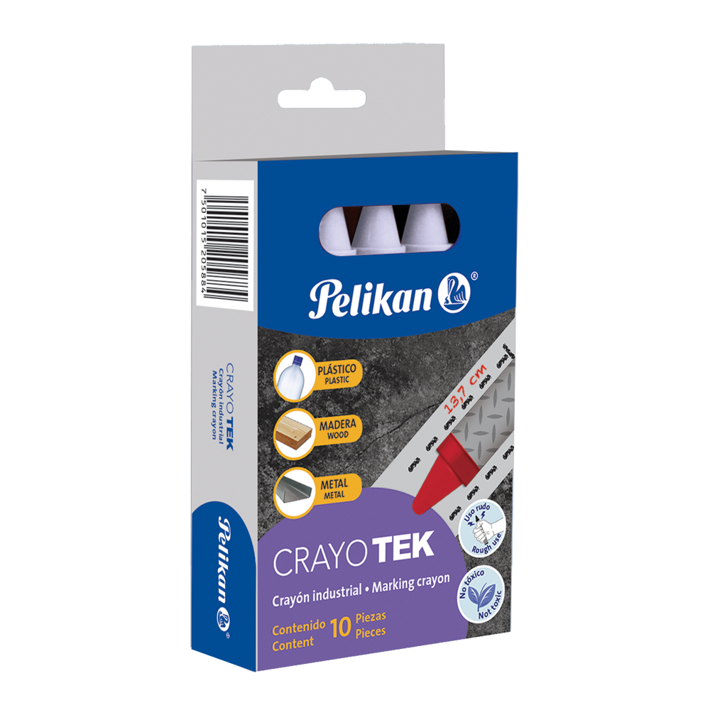 Crayones de Cera Pelikan Industrial Multiusos 10 Piezas Elegir Color