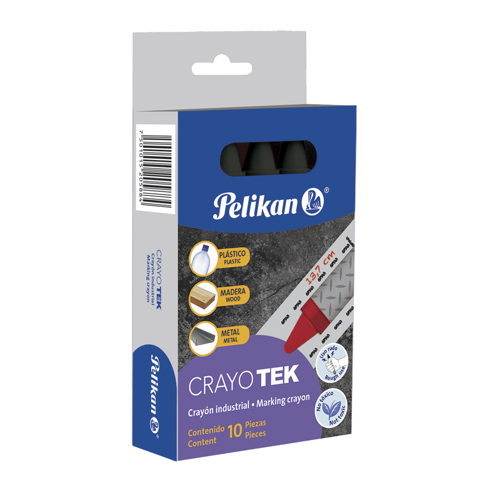 Crayones de Cera Pelikan Industrial Multiusos 10 Piezas Elegir Color