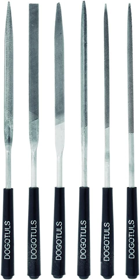 Juego 6pz Limas Joyero Dogotuls Acero Estuche Plastico