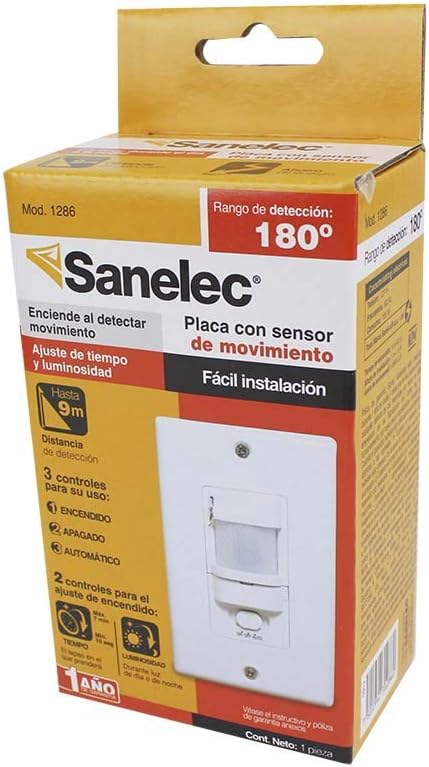 Placa Universal Con Sensor Movimiento Sanelec 9 Mts 1286