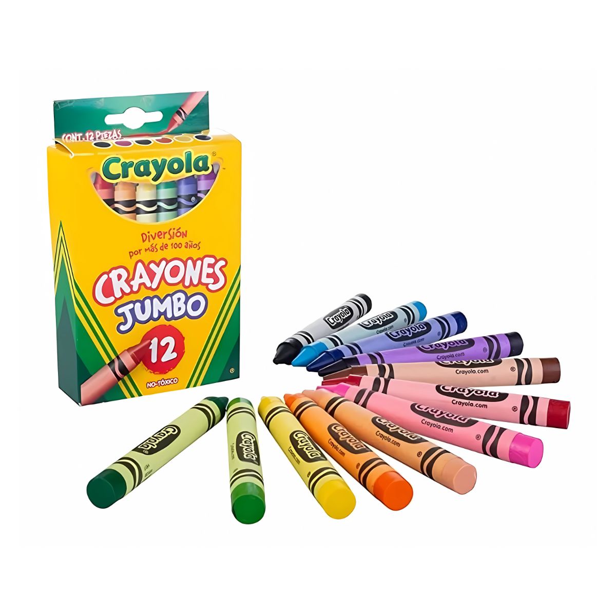 Crayones Crayola Jumbo Estuche Con 12 Colores Diferentes