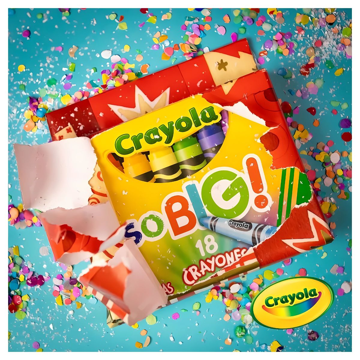 18 Crayones Extra Jumbo So Big Escolar Colorear Crayola