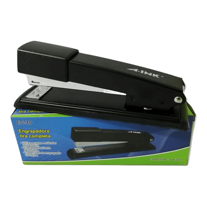 Engrapadora Tira Completa A-ink Metalica Negra Oficina