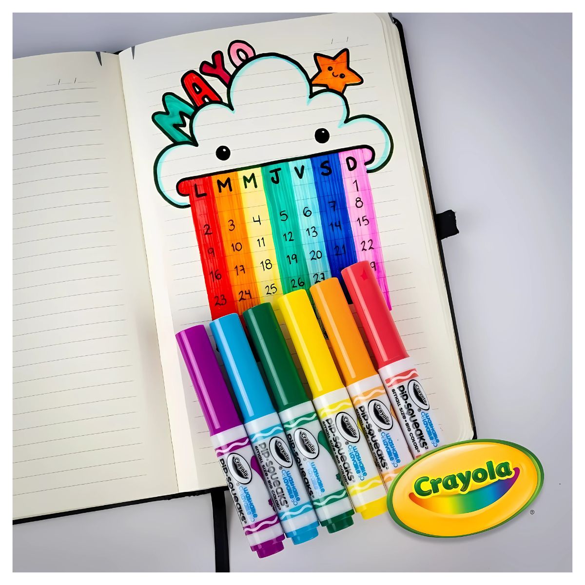 Plumones Plumocitos Lavables Crayola Pip Squeaks 8 Colores