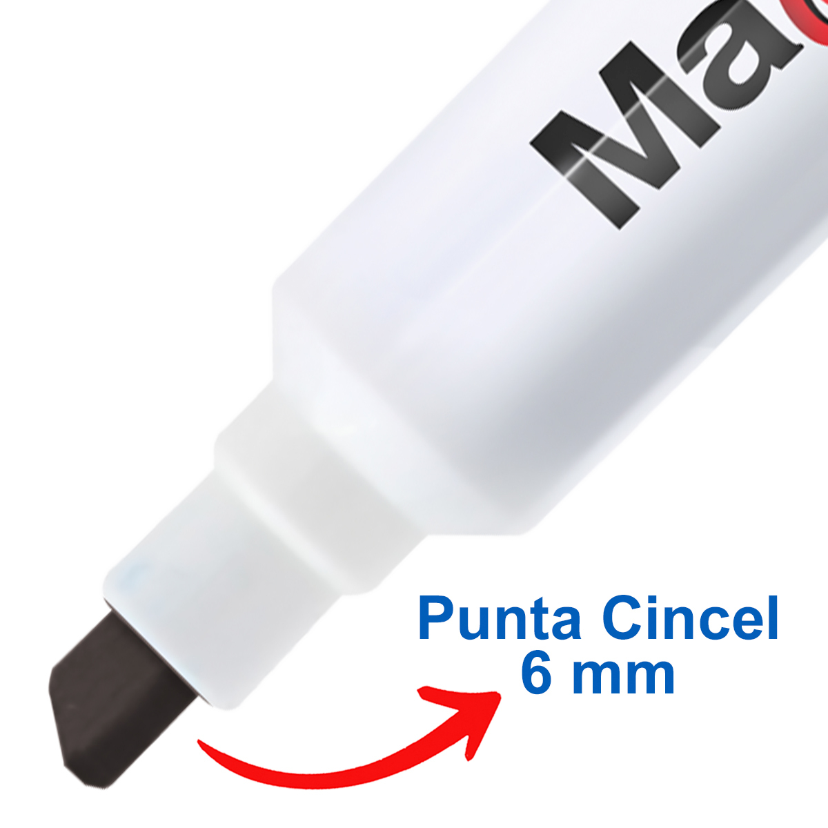 Marcadores Azor para Pizarrón Blanco 6mm Magistral Digital 4 Piezas