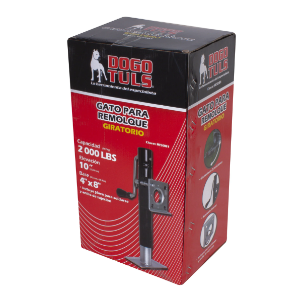 Gato Giratorio Remolque Placa Base 2000 lb Dogotuls