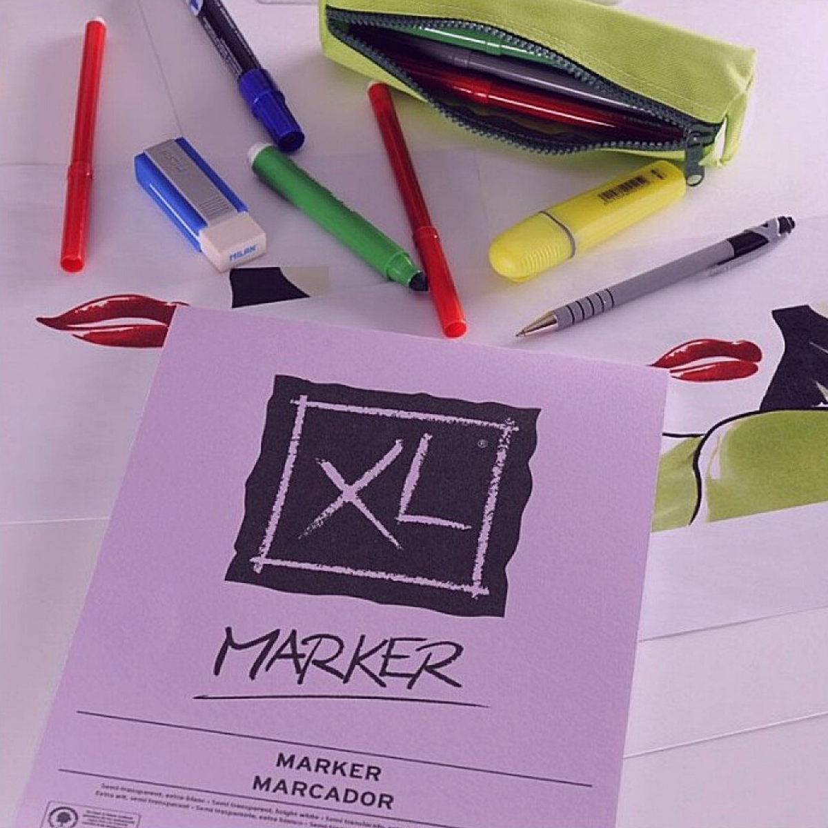 Block Dibujo Xl Marker Plumon Canson Arte Boceto 30 X 42