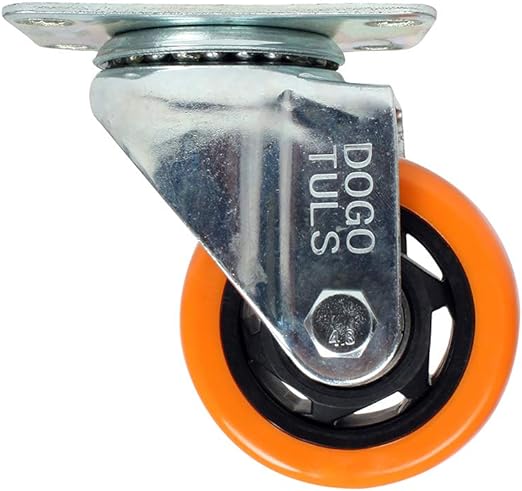 4 Pzs Rodaja Pvc Naranja Giratoria Dogotuls Placa 2´´