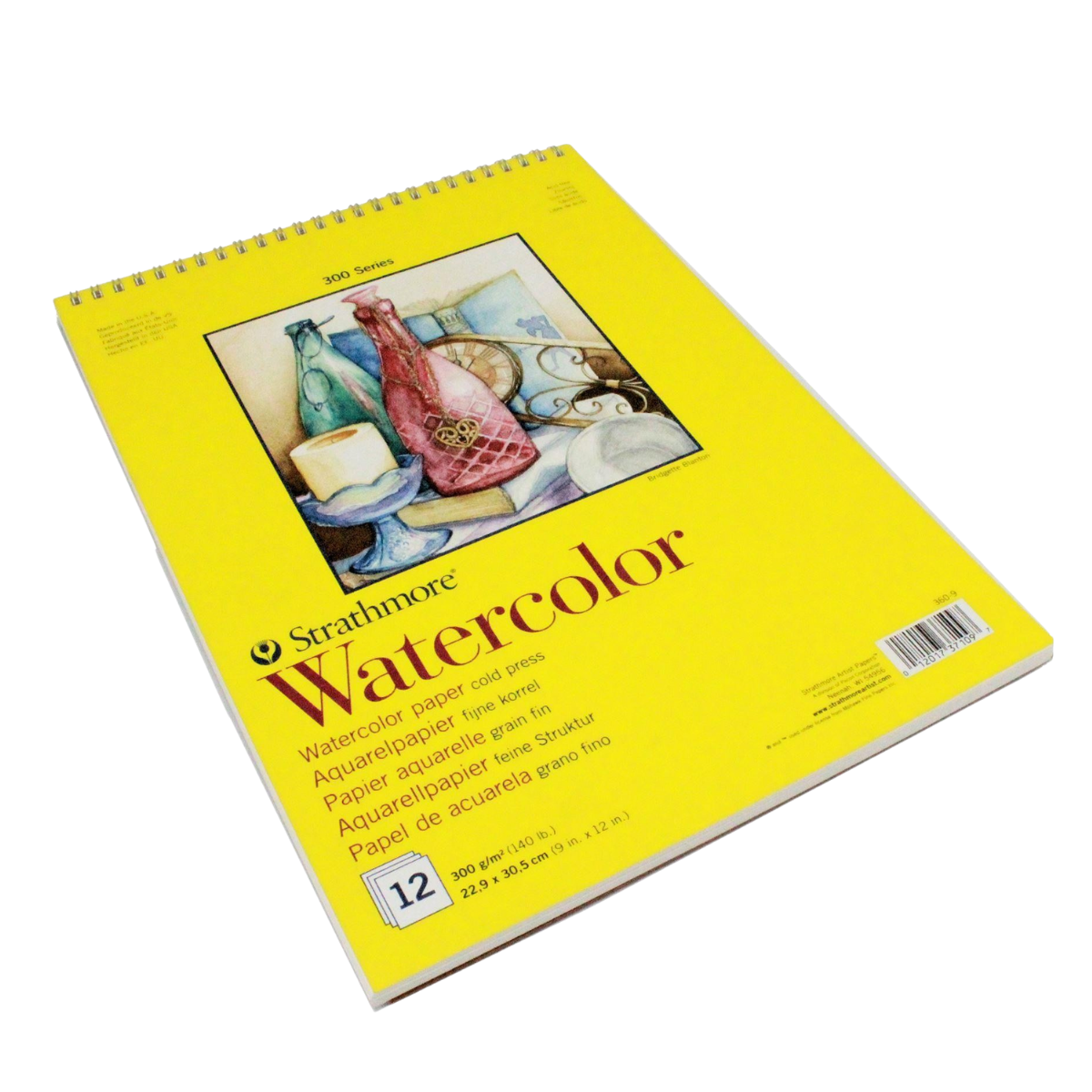 Cuaderno Dibujo Strathmore Block Acuarela Serie 300 12 Hojas