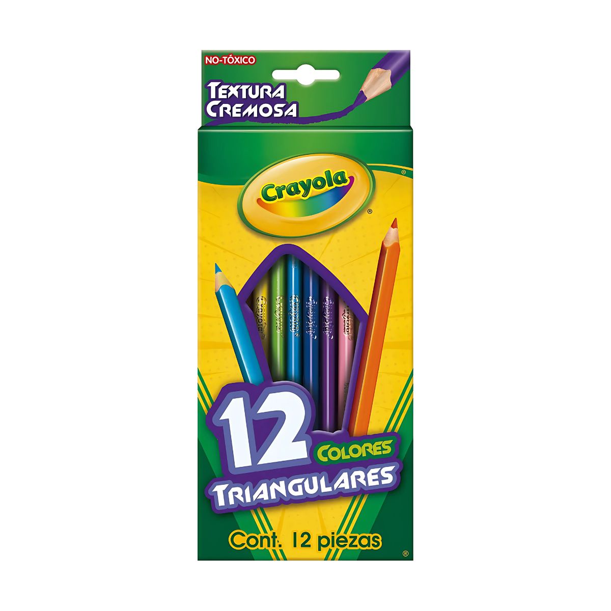Lápices De Color Crayola Triangulares 12 Piezas + Sacapuntas