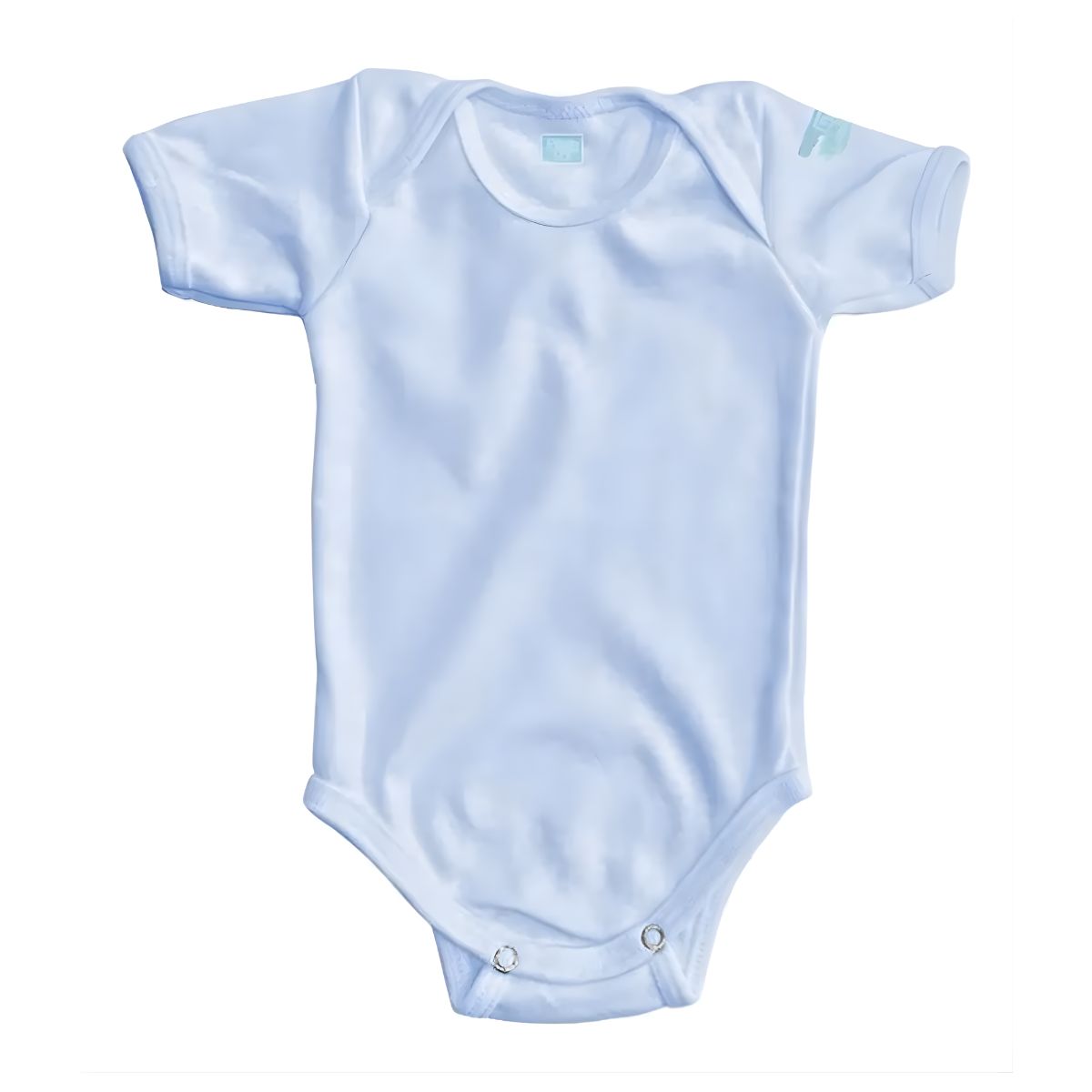 3pz Pañalero Liso Manga Corta Y Larga Ropa Bebé Color Azul Claro