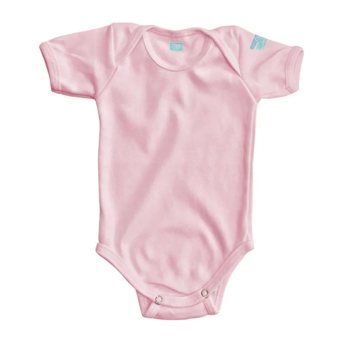 3pz Pañalero Liso Manga Corta Y Larga Ropa Bebé Color Rosa Claro