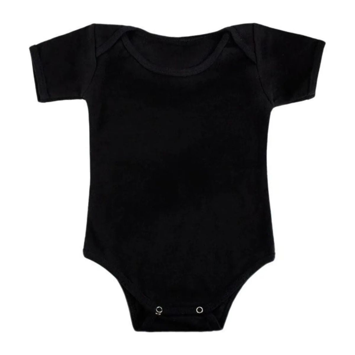 3pz Pañalero Liso Manga Corta Y Larga Ropa Bebe Color Negro