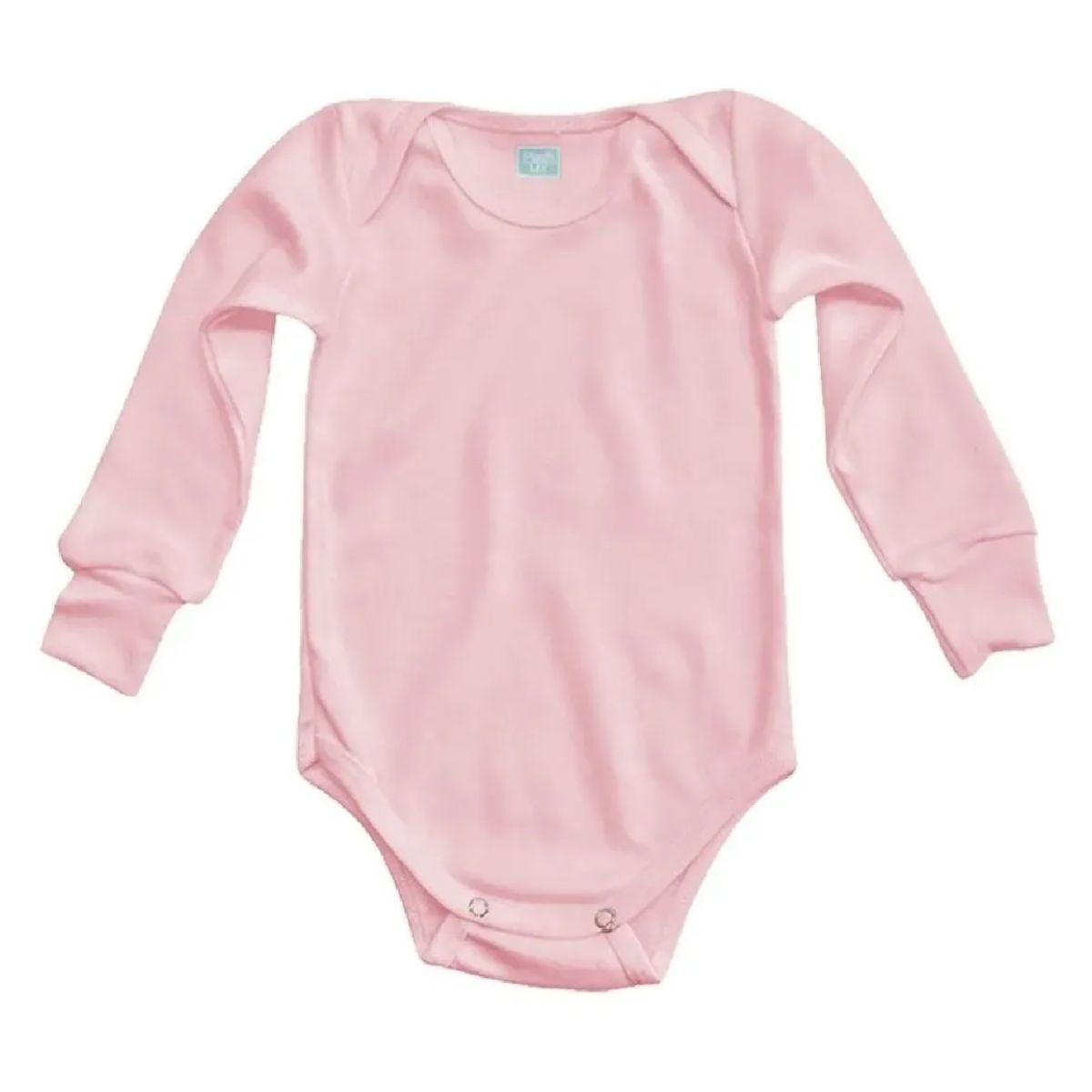 3pz Pañalero Liso Manga Corta Y Larga Ropa Bebé Color Rosa Claro