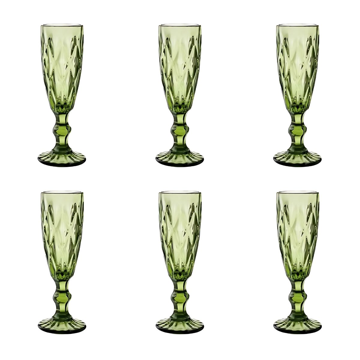 6 Copas Cristal Vino Flauta Libia Grande 170ml Elegir Color