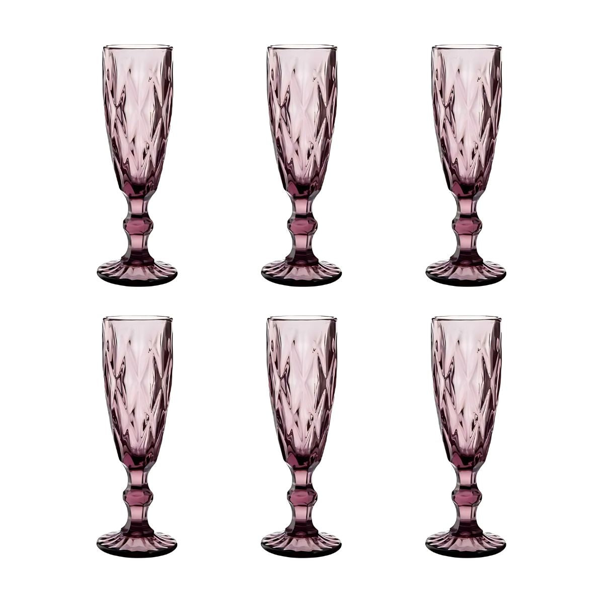 6 Copas Cristal Vino Flauta Libia Grande 170ml Elegir Color